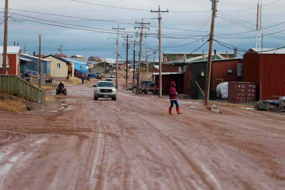 JOHN WOODS / WINNIPEG FREE PRESS
Baker Lake street scene.