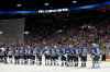 CP
Members of the St. Louis Blues and the Winnipeg Jets shake hands following Game 6 of an NHL first-round hockey playoff series, Saturday, April 20, 2019, in St. Louis. (AP Photo/Jeff Roberson)