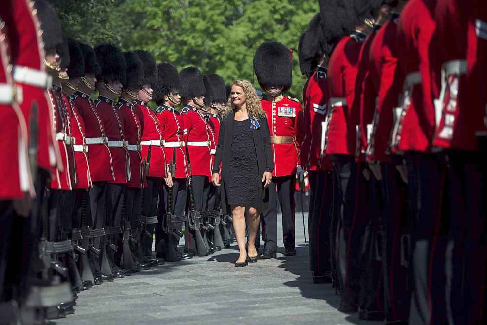Sean Kilpatrick / THE CANADIAN PRESS files
Gov. Gen. Julie Payette takes part in the annual Inspection of the Ceremonial Guard at Rideau Hall in Ottawa in August. Some in Ottawa are concerned Prime Minister Justin Trudeau’s staff did not fully brief Payette about the gruelling schedule governors general are expected to follow.