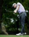 Brendon Todd hits his tee shot on the 11th hole during the first round of the PGA Championship golf tournament at Valhalla Golf Club on Thursday, Aug. 7, 2014, in Louisville, Ky. (AP Photo/Jeff Roberson)
