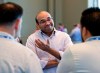 FILE - In this Nov. 11, 2015, file photo, then-Los Angeles Dodgers general manager Farhan Zaidi speaks to reporters at the baseball general managers' meetings in Boca Raton, Fla. The San Francisco Giants have had a quiet offseason, aside of course from acquiring new president of baseball operations Farhan Zaidi from the rival and six-time defending division champion Dodgers and challenging him with getting this proud franchise back into contention. (AP Photo/Wilfredo Lee, File)