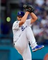 Los Angeles Dodgers pitcher Clayton Kershaw winds up during the first inning of the team's baseball game against the Philadelphia Phillies on Saturday, June 1, 2019, in Los Angeles. (AP Photo/Mark J. Terrill)