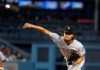 Pittsburgh Pirates starting pitcher Chris Archer throws to the Los Angeles Dodgers during the second inning of a baseball game Friday, April 26, 2019, in Los Angeles. (AP Photo/Marcio Jose Sanchez)
