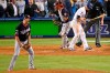 Washington Nationals relief pitcher Daniel Hudson, left, celebrates after Los Angeles Dodgers' Corey Seager struck out to end Game 2 of a baseball National League Division Series on Friday, Oct. 4, 2019, in Los Angeles. (AP Photo/Mark J. Terrill)