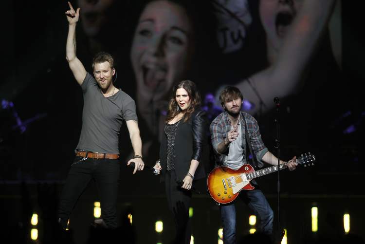 Winnipeg Free Press
Lady Antebellum performs at the MTS Centre Tuesday night. It is the Nashville country trio's third stop in Winnipeg since 2009.