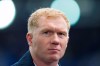 FILE - In this Saturday Sept. 12, 2015 file photo, Paul Scholes as a television commentator prior to the English Premier League soccer match between Everton and Chelsea at Goodison Park Stadium, Liverpool, England. Former Manchester United midfielder Paul Scholes has landed his first managerial job at hometown team Oldham in the fourth tier. (AP Photo/Jon Super, File)