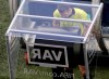 FILE - In this Friday, June 22, 2018 file photo, referee Matt Conger from New Zealand watches the Video Assistant Referee system, known as VAR during the group D match between Nigeria and Iceland at the 2018 soccer World Cup in the Volgograd Arena in Volgograd, Russia. Women‚Äôs World Cup referees are undergoing training with VARs over the next two weeks, The Associated Press has learned, paving the way for the FIFA Council to approve the use of video reviews at this year‚Äôs tournament in France. (AP Photo/Themba Hadebe, File)