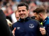 FILE - In this Saturday, March 30, 2019 file photo, Everton manager Marco Silva greets West Ham manager Manuel Pellegrini before the start of the English Premier League soccer match between West Ham United and Everton at London Stadium in London. The second international break of the Premier League campaign is a chance for clubs to take stock of the season, assess what is going right or wrong after the opening eight matches. The early-season review will not make good reading for Marco Silva. Everton is struggling despite another offseason of heavy spending and having played just one opponent so far that finished in the top six last season. (AP Photo/Tim Ireland, File)