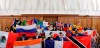 In this photo made available by shows the 2019 graduation class of the FIFA Master course run by the International Centre for Sports Studies (CIES) at the University of Neuchatel, Switzerland, in on July 12, 2019. It’s the Swiss finishing school that has prepared hundreds of post-graduate students to lead, manage and litigate world sports. Graduates have later headed campaigns to host soccer’s World Cup, run Olympic sports federations, and prosecuted landmark cases in international sports law. (CIES via AP)