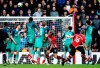 Southampton's James Ward-Prowse, second right, takes a free kick to score against Tottenham Hotspur during the English Premier League soccer match at St Mary's Stadium, Southampton, England, Saturday March 9, 2019. (Andrew Matthews/PA via AP)