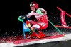 Austria's Marcel Hirscher competes during an alpine ski World Cup men's parallel slalom city event, in Hammarbybacken, Stockholm, Sweden, Tuesday, Feb. 19, 2019. (Christine Olsson/TT via AP)