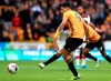 Wolverhampton Wanderers' Raul Jimenez scores his side's first goal from the penalty spot, during the English Premier League soccer match between Wolverhampton Wanderers and Southampton at Molineux in Wolverhampton, England, Saturday Oct. 19, 2019. (Mike Egerton/PA via AP)