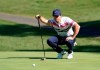 Rory McIlroy of Northern Ireland lines up his putt on the 9th hole during the pro-am event of the Zozo Championship PGA Tour at Accordia Golf Narashino C.C. in Inzai, east of Tokyo, Japan, Wednesday, Oct. 23, 2019. (AP Photo/Lee Jin-man)