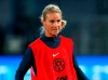 FILE - In this Thursday, April 4, 2019 file photo, France's Amandine Henry attends a training session at the Abbe Deschamps stadium, in Auxerre, central France. With an experienced side featuring seven players from the Lyon side which recently won the Champions League for the fourth straight year, host France will be among the favorites for the Women's World Cup. Among the seven Lyon players coach Corinne Diacre can count on are imposing center half Wendie Renard and midfield schemer Amandine Henry, who will captain France. (AP Photo/Francois Mori, file)