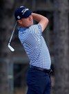 USA's Justin Thomas on the 7th hole during day three of the Scottish Open at The Renaissance Club, North Berwick, Scotland, Saturday, July 13, 2019. (Jane Barlow/PA via AP)