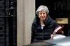British Prime Minister Theresa May leaves 10 Downing Street in London, to attend Prime Minister's Questions at the Houses of Parliament, Wednesday, May 8, 2019. (AP Photo/Matt Dunham)