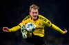 Borussia Dortmund's Julian Brandt controls the ball during a German Bundesliga soccer match against SC Paderborn 07, Friday, Nov. 21, 2019, in Dortmund, Germany. (David Inderlied/dpa via AP)