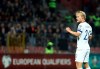 FILE - In this file photo dated Saturday, Oct. 12, 2019, Finland's Joel Pohjanpalo reacts during the Euro 2020 group J qualifying soccer match against Bosnia-Herzegovina at the Bilino polje stadium in Zenica, Bosnia. Finland could seal a place in the finals of next year’s European Championship for the first time in its history on upcoming Friday Nov. 15, 2019, if they beat Liechtenstein at home, a day many in this Nordic country thought would never arrive. (AP Photo/Kemal Softic, FILE)