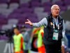 FILE - In this file photo dated Sunday, Jan. 20, 2019, China's head coach Marcello Lippi reacts during the AFC Asian Cup round of 16 soccer match against Thailand at the Hazza Bin Zayed stadium in Al Ain, United Arab Emirates. The Chinese Football Association is staying silent Tuesday April 30, 2019, over speculation that Marcello Lippi could make a surprise return to take over the national team job after Fabio Cannavaro quit this week.(AP Photo/Hassan Ammar, FILE)
