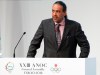FILE - In this file photo dated Wednesday, Nov. 28, 2018, Sheikh Ahmad al-Fahad al-Sabah, president of the Association of National Olympic Committees (ANOC) delivers a speech during the ANOC general assembly in Tokyo. In a letter seen by The Associated Press Thursday April 18, 2019, Mariyam Mohamed of Maldives, who lost an election to join FIFA‚Äôs ruling council earlier this month, has filed a formal complaint alleging ‚Äúthreats and manipulation‚Äù by Olympic power broker Sheikh Ahmad al-Fahad al-Sabah. (AP Photo/Eugene Hoshiko, FILE)