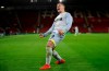 Derby County's Martyn Waghorn celebrates scoring his side's second goal of the game against Southampton, during their English FA Cup third round replay soccer match at St Mary's Stadium in Southampton, England, Wednesday Jan. 16, 2019. (Nick Potts/PA via AP)