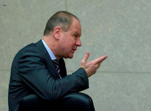 FILE - In this file photo dated Wednesday, March 7, 2018, European Commissioner Tibor Navracsics, during a meeting of the College of the European Commission at EU headquarters in Brussels. The recent devastating Notre Dame fire in Paris was a warning bell that all of Europe needs to hear since so many monuments and palaces across the continent are in need of better upkeep according to European officials. ‚ÄúWe are so used to our outstanding cultural heritage in Europe that we tend to forget that it needs constant care and attention,‚Äù Tibor Navracsics, the European Union‚Äôs top culture official, told The Associated Press. (AP Photo/Virginia Mayo, FILE)