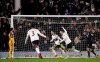 Fulham's Luciano Vietto, 3rd right, celebrates scoring his side's fourth goal of the game against Brighton & Hove Albion, during their English Premier League soccer match at Craven Cottage in London, Tuesday Jan. 29, 2019. (John Walton/PA via AP)