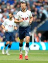 Tottenham Hotspur's Eric Dier after scoring his side's first goal of the game during the English Premier League soccer match between Tottenham Hotspur and Everton at the Tottenham Hotspur Stadium, London. Sunday, May 12 2019. (Steve Paston/PA via AP)