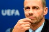 FILE - In this Wednesday, Sept. 20, 2017 file photo, UEFA president Aleksander Ceferin speaks during the press conference after the meeting of the UEFA Executive Committee at the UEFA headquarters, in Nyon, Switzerland. UEFA President Aleksander Ceferin will get a new four-year term as the leader of European soccer‚Äôs governing body on Thursday Feb. 7, 2019, as the only candidate. (Laurent Gillieron/Keystone via AP, File)