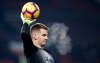 Burnley goalkeeper Thomas Heaton during the match against Manchester United, during the English Premier League soccer match at Old Trafford in Manchester, England, Tuesday Jan. 29, 2019. (Martin Rickett/PA via AP)