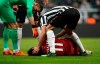 Liverpool's Mohamed Salah lies injured during a Premier League match against Newcastle United at St James' Park, Newcastle, England, Saturday May 4, 2019. (Owen Humphreys/PA via AP)