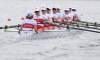 Armando Franca / The Associated Press
From left, Lesley Thompson-Willie, Andreanne Morin, Darcy Marquardt, Ashley Brzozowicz, Natalie Mastracci, Lauren Wilkinson, Krista Guloien, Rachelle Viinberg, and Janine Hanson stroke during a women's rowing eight heat in Eton Dorney, near Windsor, England, at the 2012 Summer Olympics, Sunday. Canada won the heat.