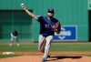 Texas Rangers starting pitcher Lance Lynn delivers to the Boston Red Sox in the first inning of a baseball game at Fenway Park, Wednesday, June 12, 2019, in Boston. (AP Photo/Elise Amendola)