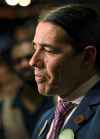 Mike Sudoma / Winnipeg Free Press
Robert-Falcon Oullette after an upsetting loss to NDP Leah Gazan Monday night in Winnipeg Centre.