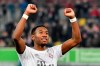 Bayern's David Alaba celebrates after the German Bundesliga soccer match between Fortuna Duesseldorf and FC Bayern Munich in Duesseldorf, Germany, Saturday, Nov. 23, 2019. (AP Photo/Martin Meissner)