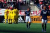 Columbus Crew celebrate a goal by Gyasi Zardes during the first half of an MLS soccer game against the New England Revolution, Saturday, March 9, 2019, in Foxborough, Mass. (AP Photo/Stew Milne)