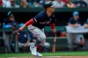 Boston Red Sox's Mookie Betts singles against the Baltimore Orioles in the first inning of a baseball game Sunday, June 16, 2019, in Baltimore. (AP Photo/Gail Burton)