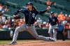 San Diego Padres pitcher Matt Strahm throws against the Baltimore Orioles in the first inning of a baseball game Wednesday, June 26, 2019, in Baltimore. (AP Photo/Gail Burton)