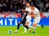 PSG's Neymar, left, and Angers' Romain Thomas battle for the ballduring French League One soccer match between PSG and Angers at the Parc des Princes stadium in Paris, Saturday, Oct. 5, 2019. (AP Photo/Michel Euler)