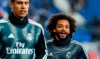 Real Madrid's Marcelo warms up prior of a Spanish Copa del Rey soccer match between Leganes and Real Madrid at the Butarque stadium in Leganes, Spain, Wednesday, Jan. 16, 2019. (AP Photo/Valentina Angela)