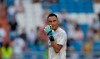 Real Madrid's goalkeeper Keylor Navas gestures prior of the Spanish La Liga soccer match between Real Madrid and Valladolid at the Santiago Bernabeu stadium in Madrid, Spain, Saturday, Aug. 24, 2019. (AP Photo/Paul White)