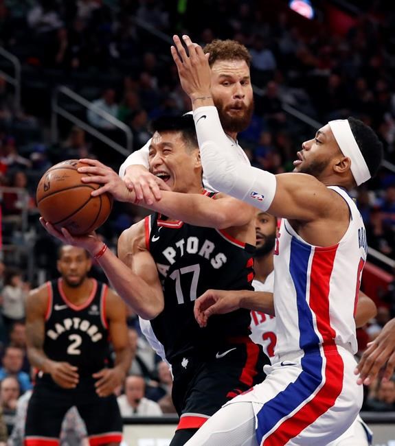 Pistons Beat Raptors 110 107 To Complete Season Sweep Winnipeg Free