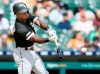 Chicago White Sox's Tim Anderson singles against the Detroit Tigers during the sixth inning of a baseball game, Wednesday, Aug. 7, 2019, in Detroit. (AP Photo/Duane Burleson)