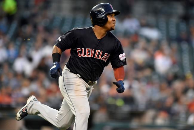 Cleveland Indians' Jose Ramirez runs after hitting a triple against the Detroit Tigers during the top of the fifth inning of a baseball game, Friday, June 14, 2019, in Detroit. (AP Photo/Jose Juarez)