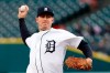 Detroit Tigers pitcher Jordan Zimmermann throws to a Chicago White Sox batter during the first inning of a baseball game in Detroit, Friday, April 19, 2019. (AP Photo/Paul Sancya)