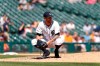 Detroit Tigers relief pitcher Shane Greene reacts after Miami Marlins' Garrett Cooper hit a grand slam in the ninth inning of a baseball game in Detroit, Thursday, May 23, 2019. Miami won 5-2. (AP Photo/Paul Sancya)