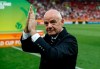 FIFA President Gianni Infantino claps hands on the pitch after the final match between Ukraine and South Korea at the U20 soccer World Cup in Lodz, Poland, Saturday, June 15, 2019. (AP Photo/Darko Vojinovic)