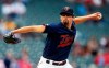 Minnesota Twins pitcher Devin Smeltzer, making his Major League debut, throws against the Milwaukee Brewers in the first inning of a baseball game, Tuesday, May 28, 2019, in Minneapolis. (AP Photo/Jim Mone)