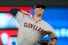 Cleveland Indians pitcher Adam Pluko throws against the Minnesota Twins in the first inning of a baseball game Saturday, Aug. 10, 2019, in Minneapolis. (AP Photo/Jim Mone)