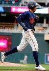 Minnesota Twins' Ehire Adrianza jogs home on a solo home run off Houston Astros pitcher Justin Verlander in the third inning of a baseball game Monday, April 29, 2019, in Minneapolis. (AP Photo/Jim Mone)